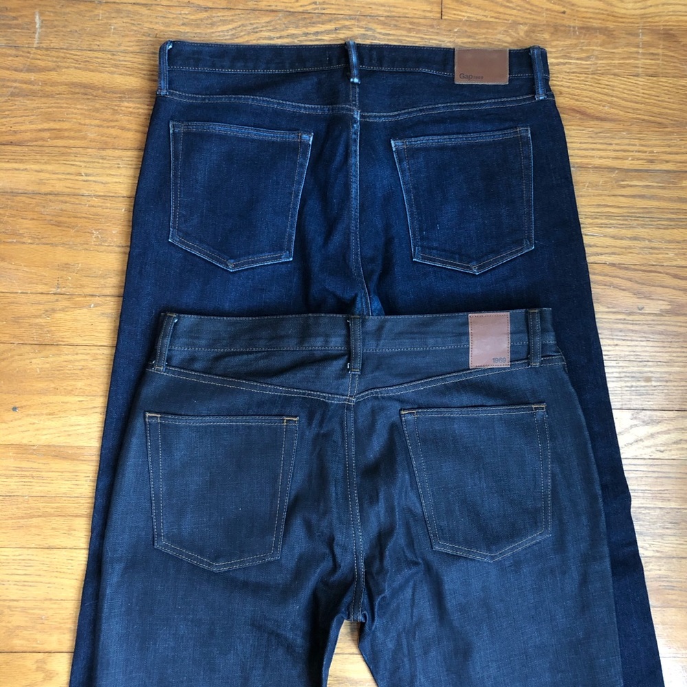 2 Pairs - Gap Slim Jeans - Selvedge